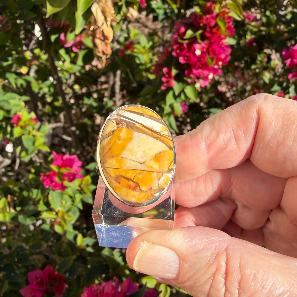 Brecciated Mookaite Jasper Ring
